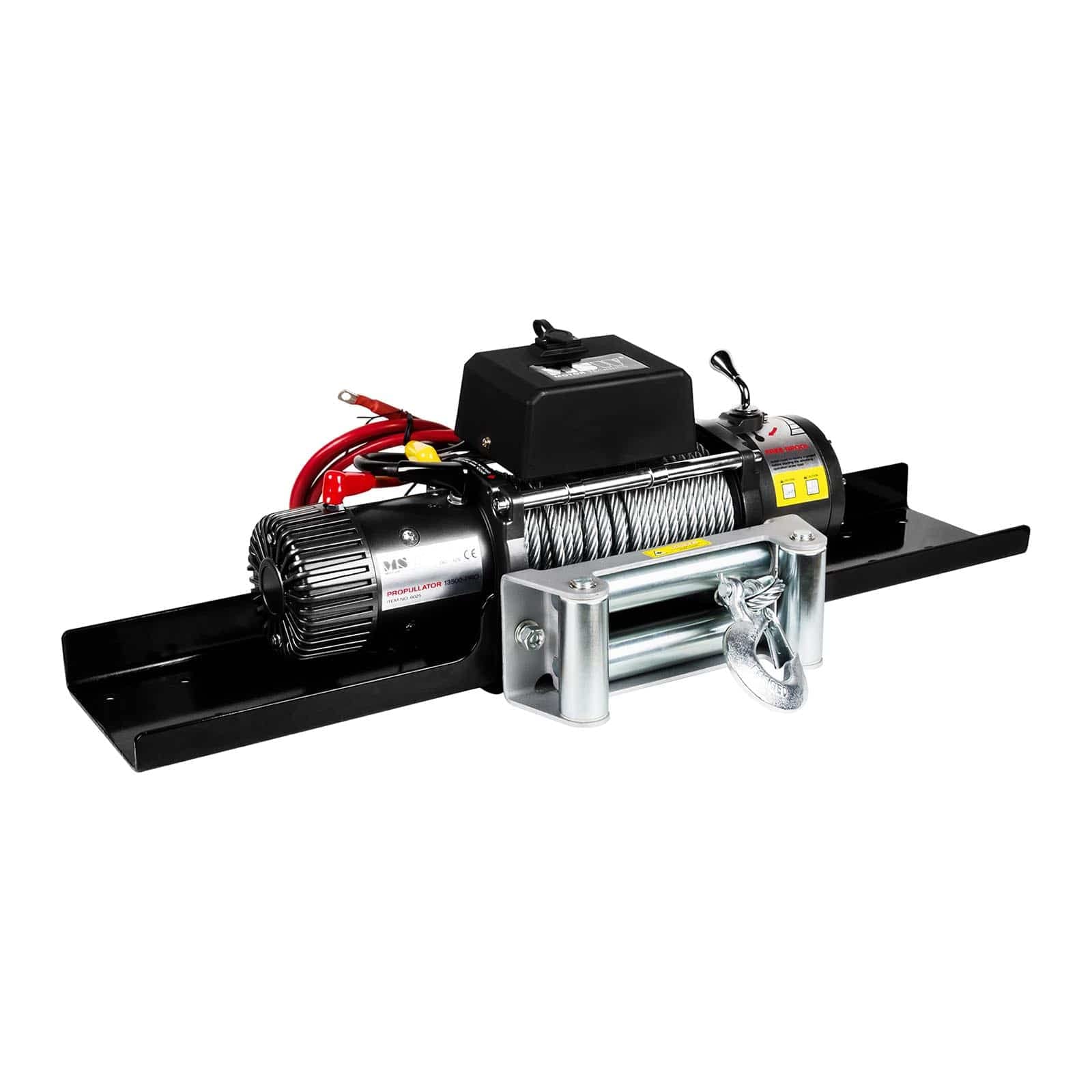 MSW Mounting Piastra di Montaggio per Verricello Argano PROMOUNT 9500/13500 (Trazione 13.500 lbs/6.136 kg, Piastra di acciaio 920 x 182 mm, 254 x 114,3 mm Distanza tra i fori, 5 mm Spessore)