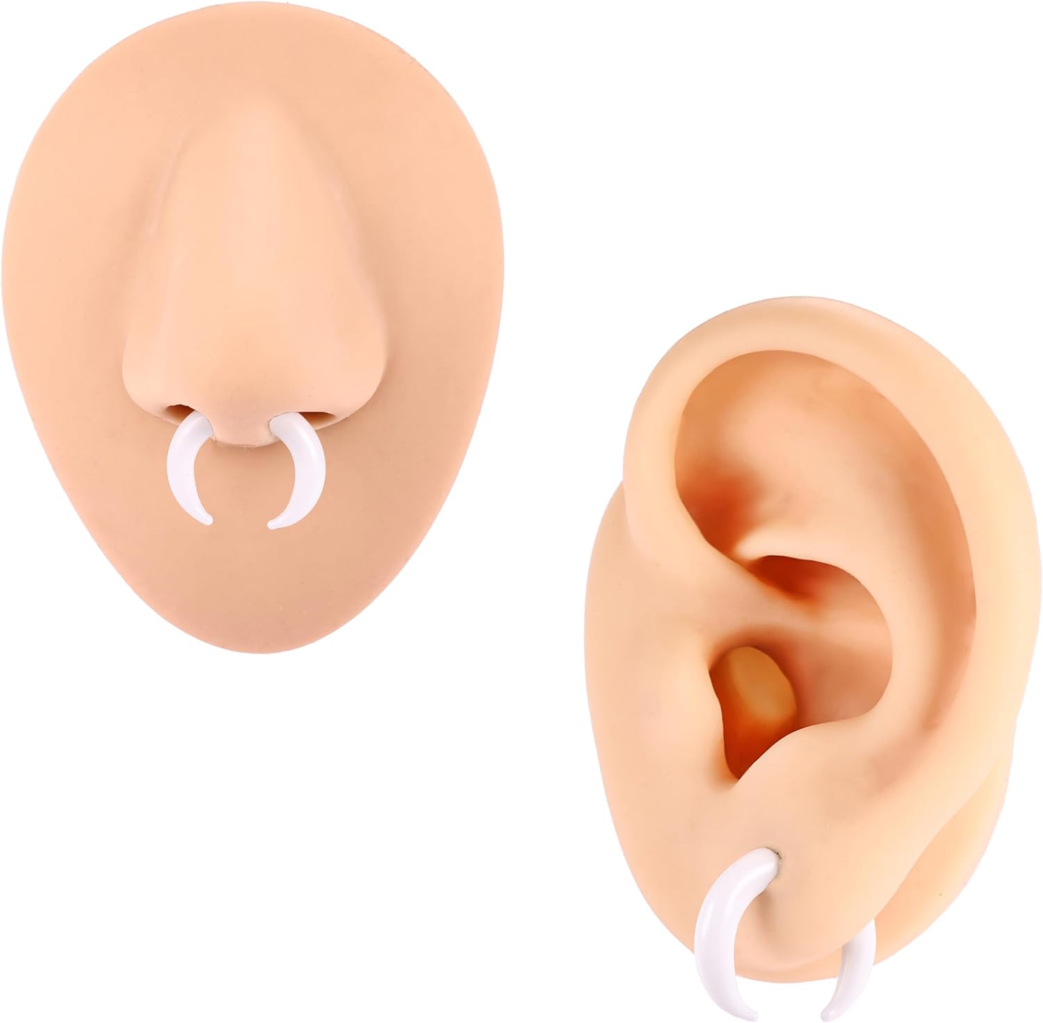 Septum Glass Ear Stretching Kit 4mm-16mm | Buffalo Pincher Tapers, Gradual Sizing, Hypoallergenic Smooth Glass Gauges, For Daily Wear & Fresh Stretching