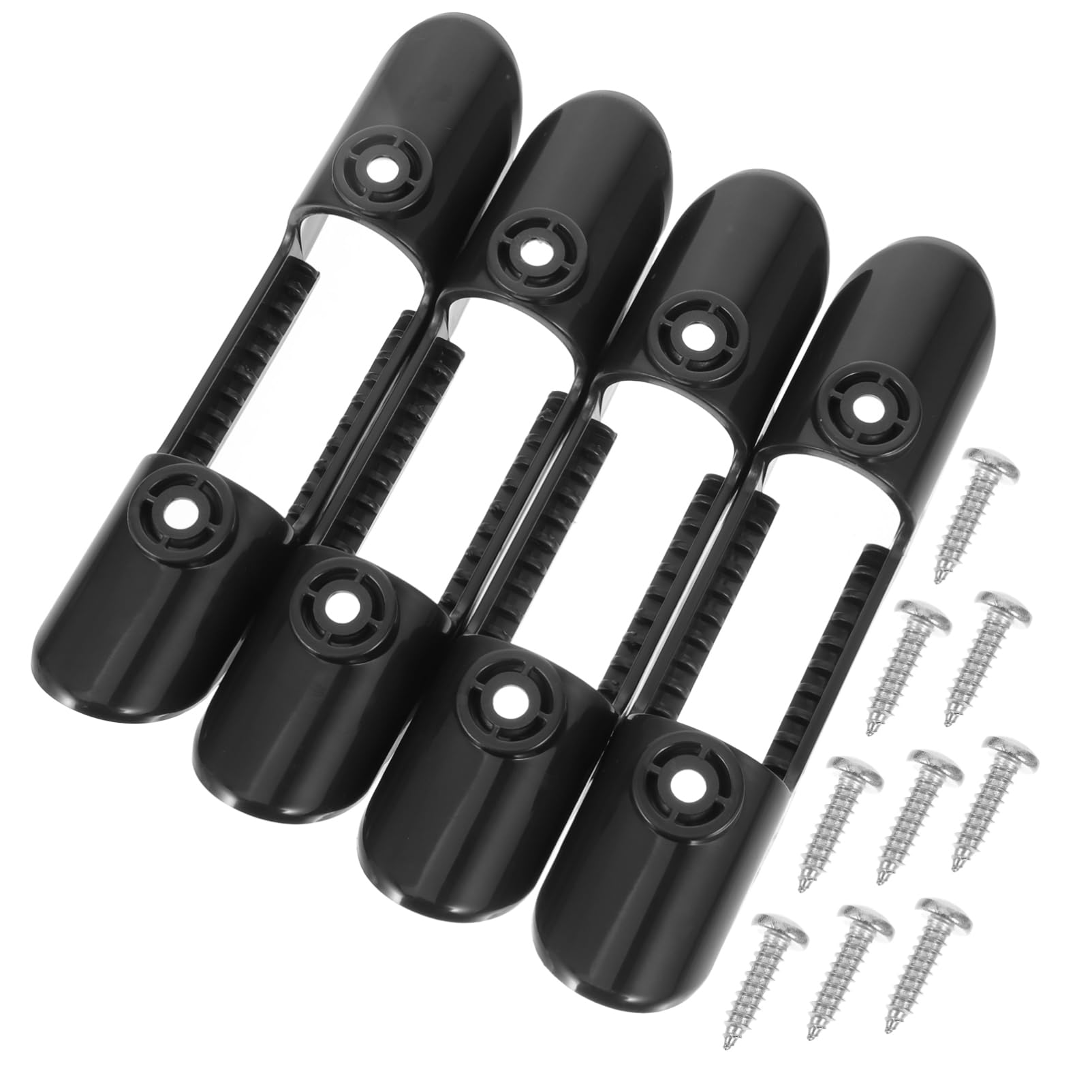 ibasenice Paddelschnalle Kajak Paddelhalter Clip Universeller Paddelhalter Paddelklemme Für Kanus Halter Für Paddelhalterung An Deck Montierte Paddelklemme Paddel-Clip Plastik Black