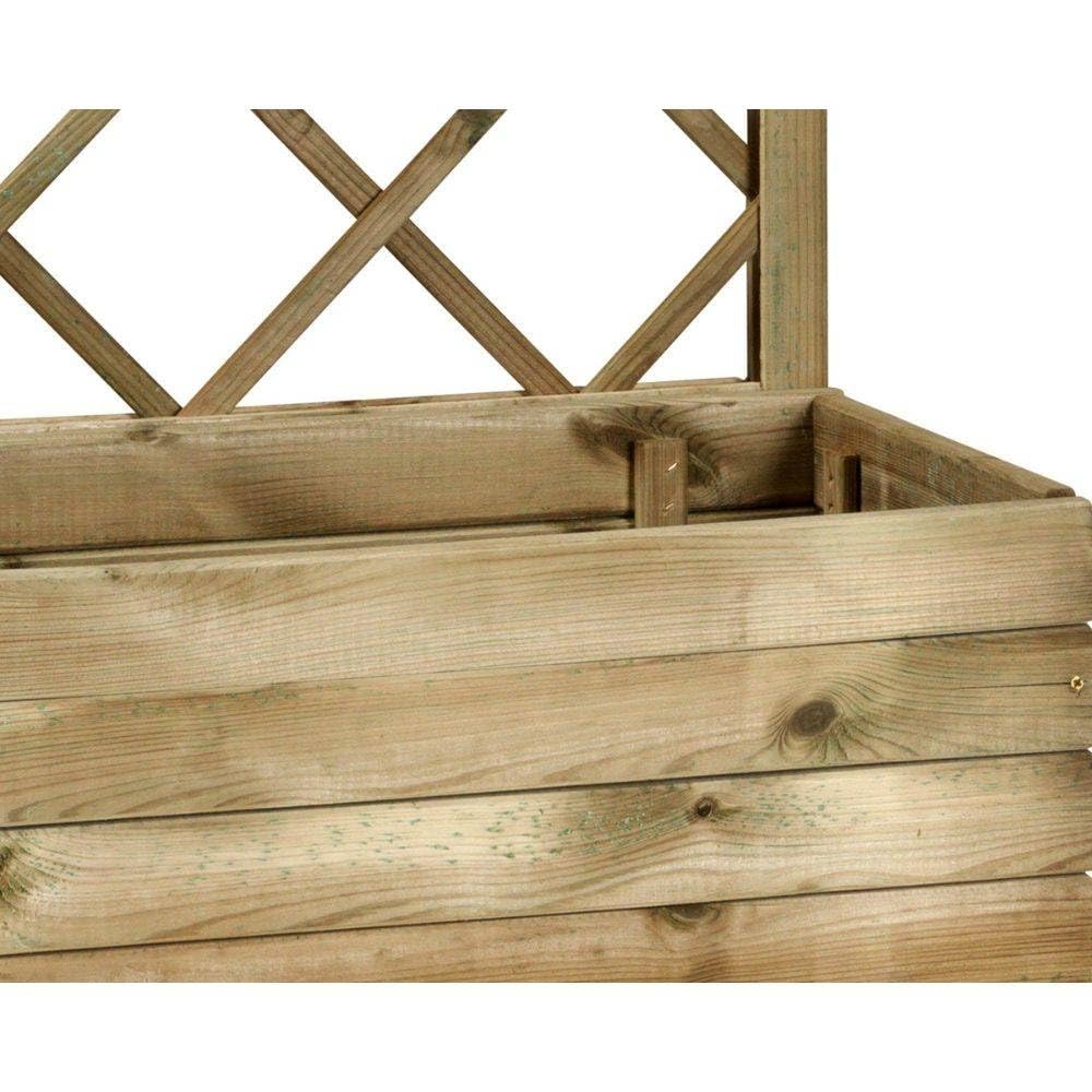 TheGoodGarden Fioriera Vaso con griglia Susy 70X35X H140 Cm fioriera in legno