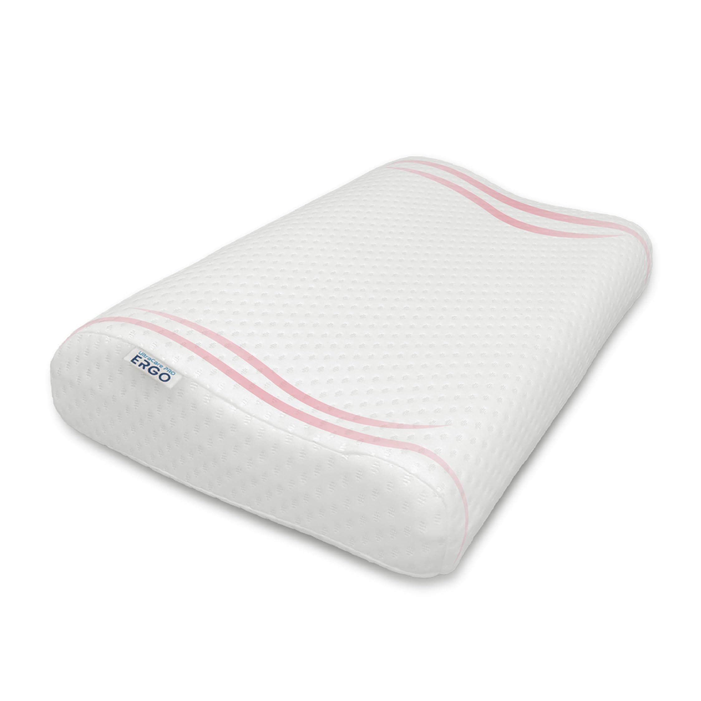 UltraCare PRO Ergo Cervical Neck Pillow | Improves Sleep & Posture | Designed by Orthopadeics | Memory Foam | Dual Height | | Neck, Cervical & Shoulder Pain Relief Cushion