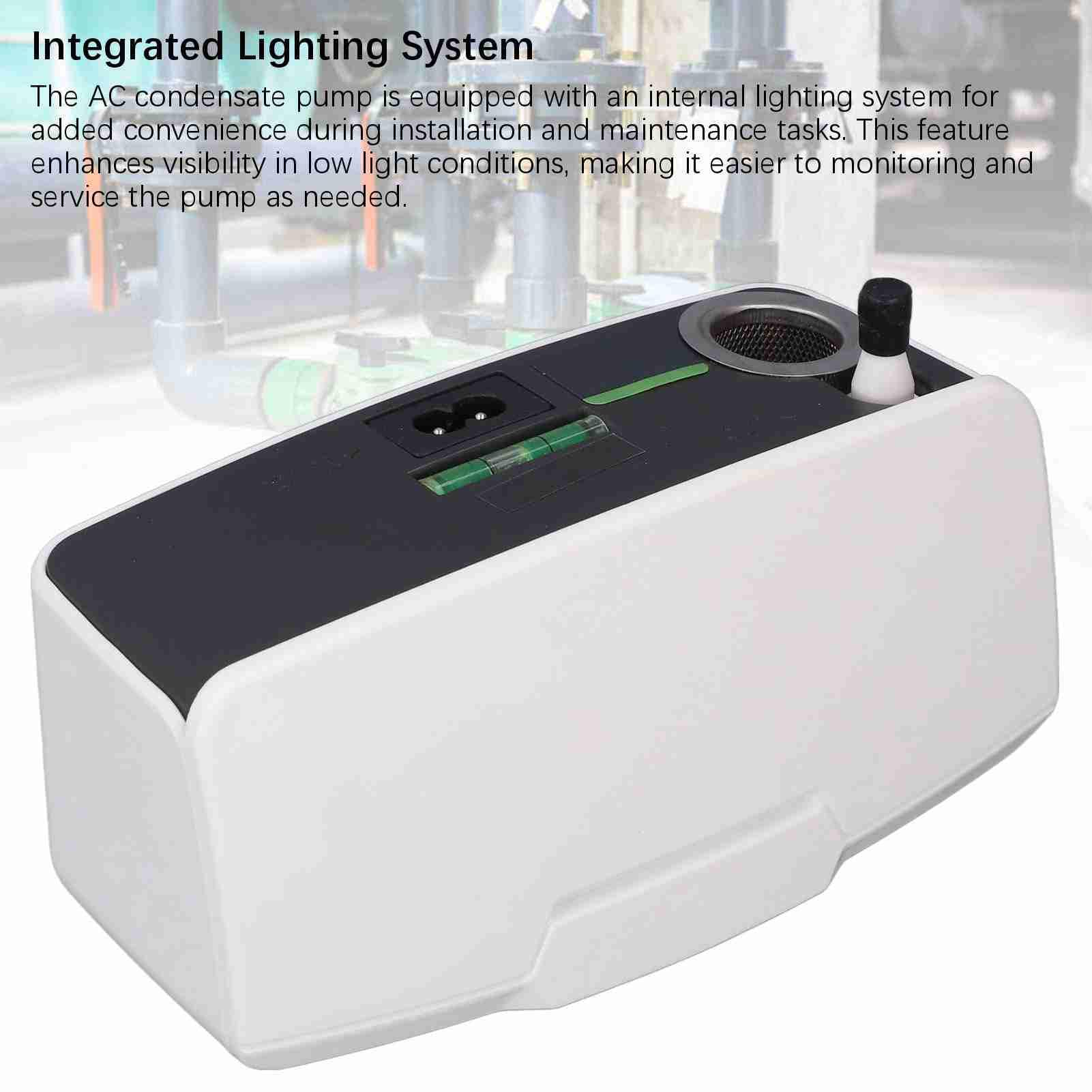 Oumefar Kondensatpumpe, 10 M Hubhöhe mit Eingebauter Wasserwaage
