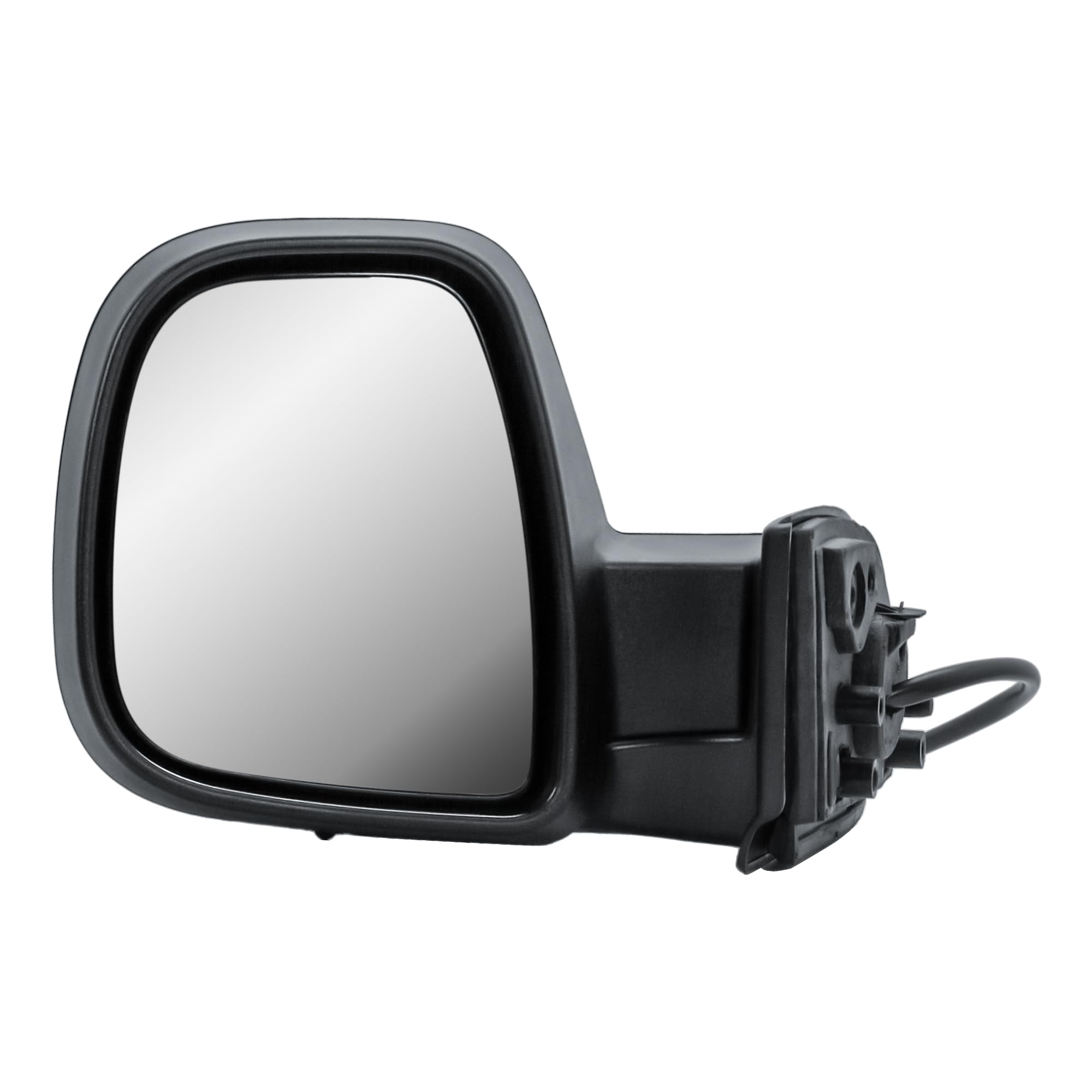 Espejo retrovisor exterior manualmente plegable, lado del conductor, eléctrico y calefactable, mate negro para Citroën Berlingo, Peugeot Partner, Opel Combo, Toyota ProAce City 16-24, Fiat Doblo