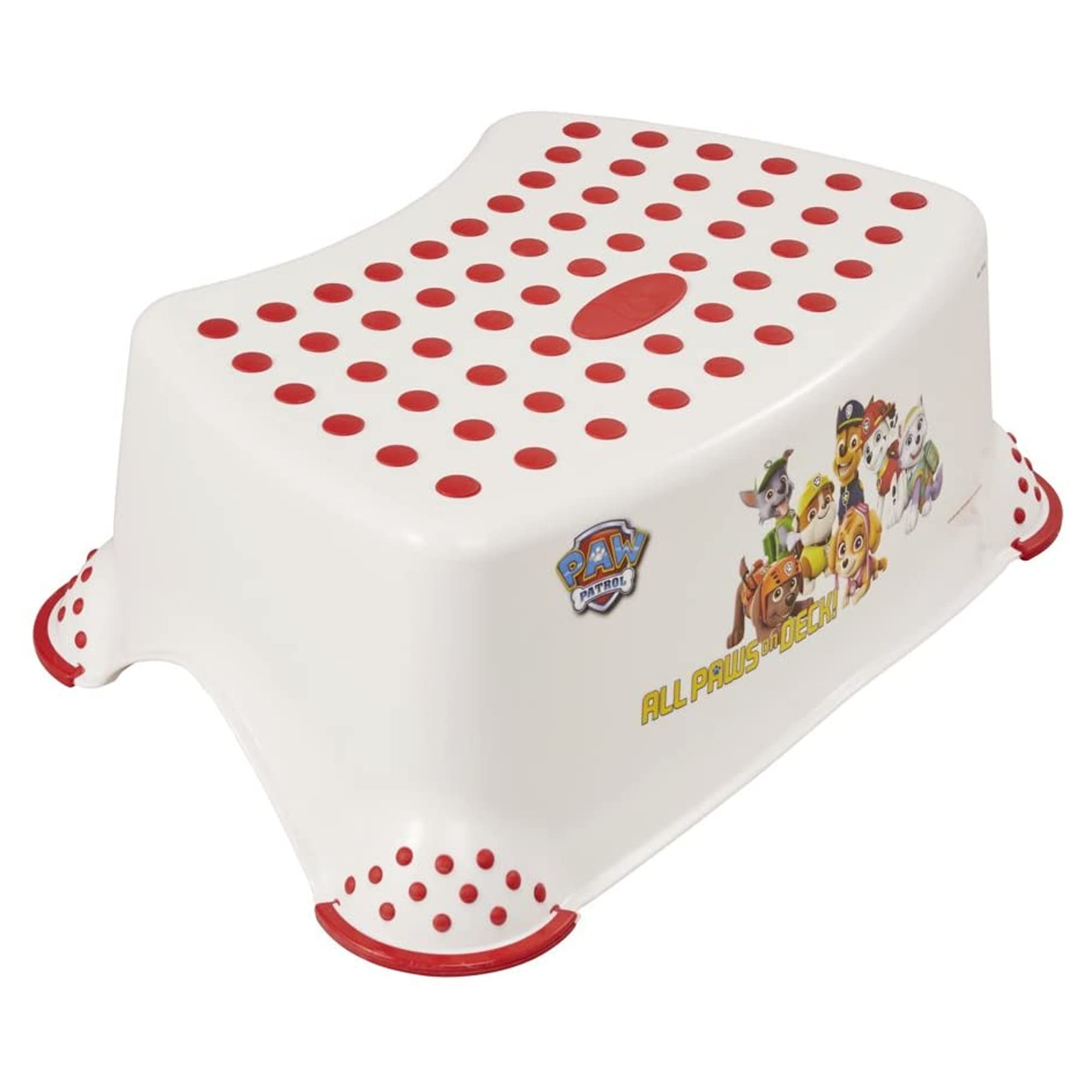 Keeeper Paw Patrol Step Stool, For 18 months to 10-years, Anti-Slip Design, Tomek, White