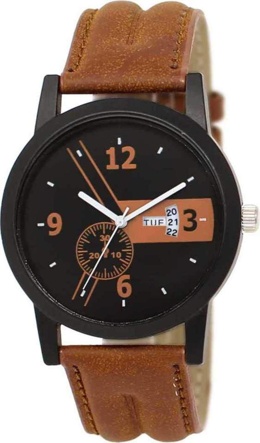 RADHE Creation Analogue Black Dial Casual Men Watch - RD-CR-08