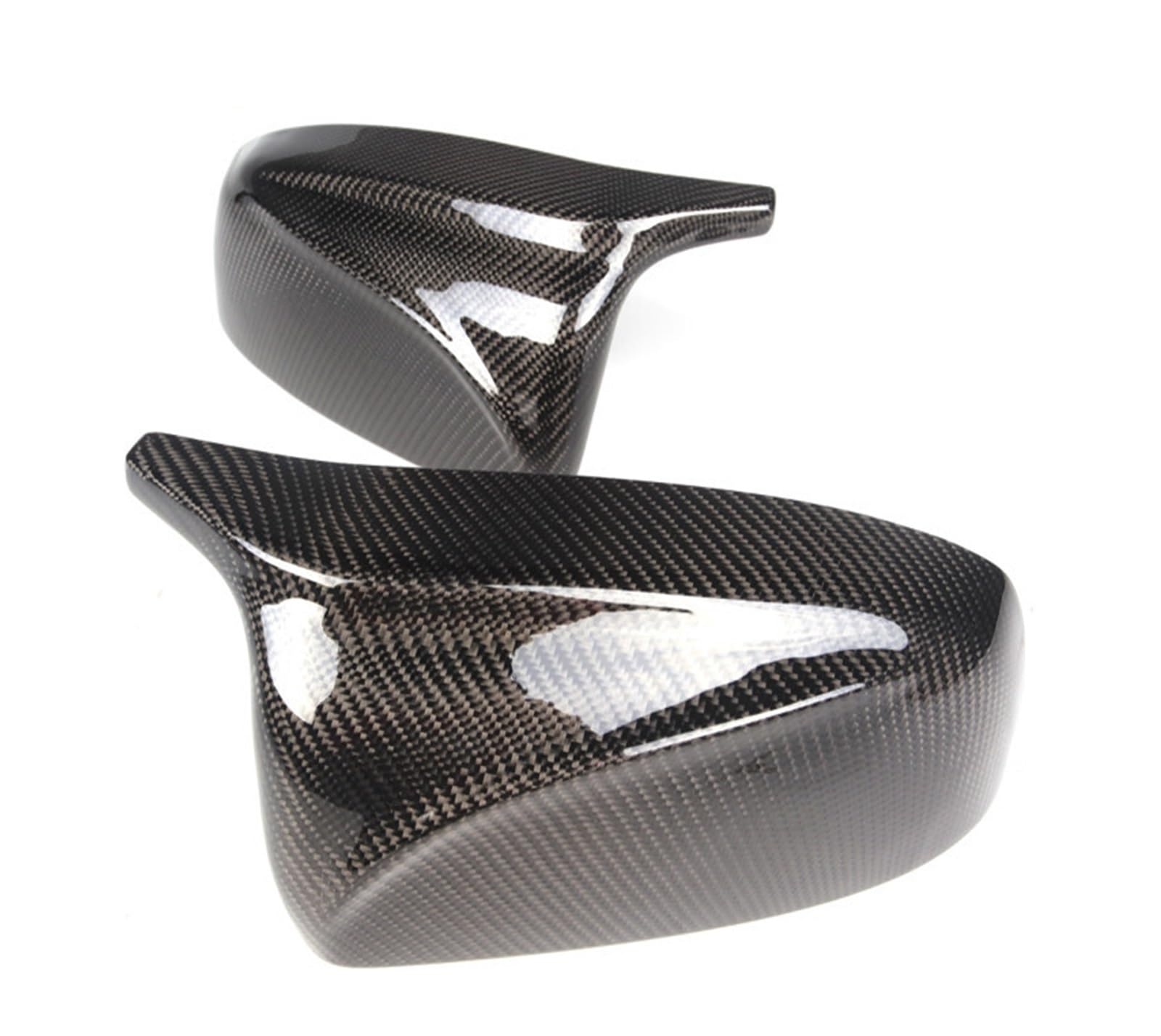 Specchietto retrovisore dell'automobile Per BMW X5 X6 E70 E71 2007-2013 Copertura specchietto retrovisore sinistro + destro portiera laterale auto Coperchio(Carbon Fiber Look)