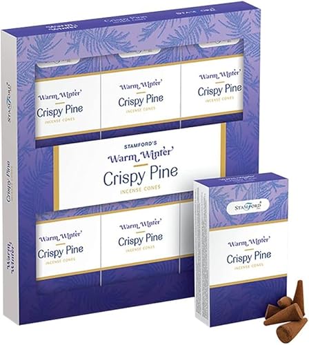 Long Lasting Fragrant Incense Sticks and Cones for Home and Personalised Spots – Refreshing Smell and – Mood Calming - Meditation - Aroma (Crispy Pine, Incense Cones)
