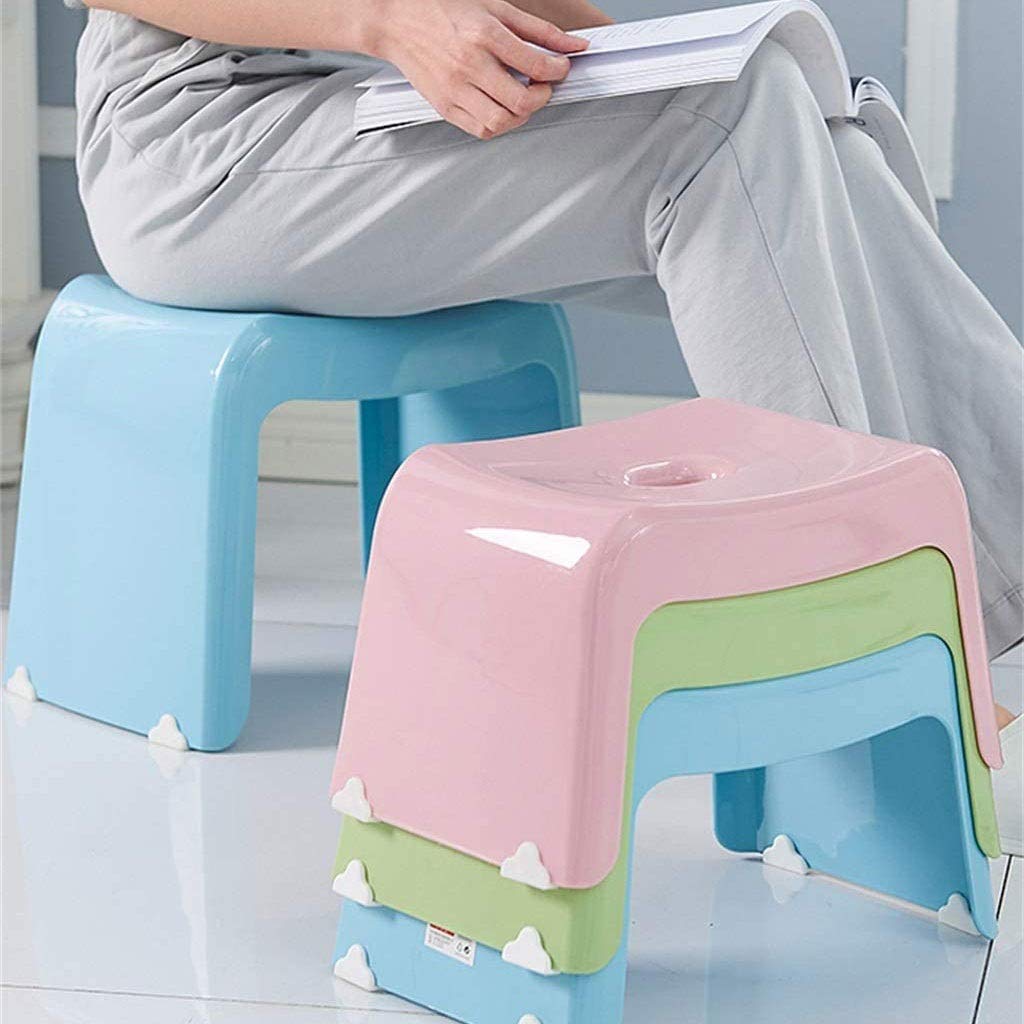 Tabouret D'accroupissement Pour Salle De Bain - Repose-pieds Ergonomique En PP Robuste - Gris - 39,6x20,6x16,8 Cm