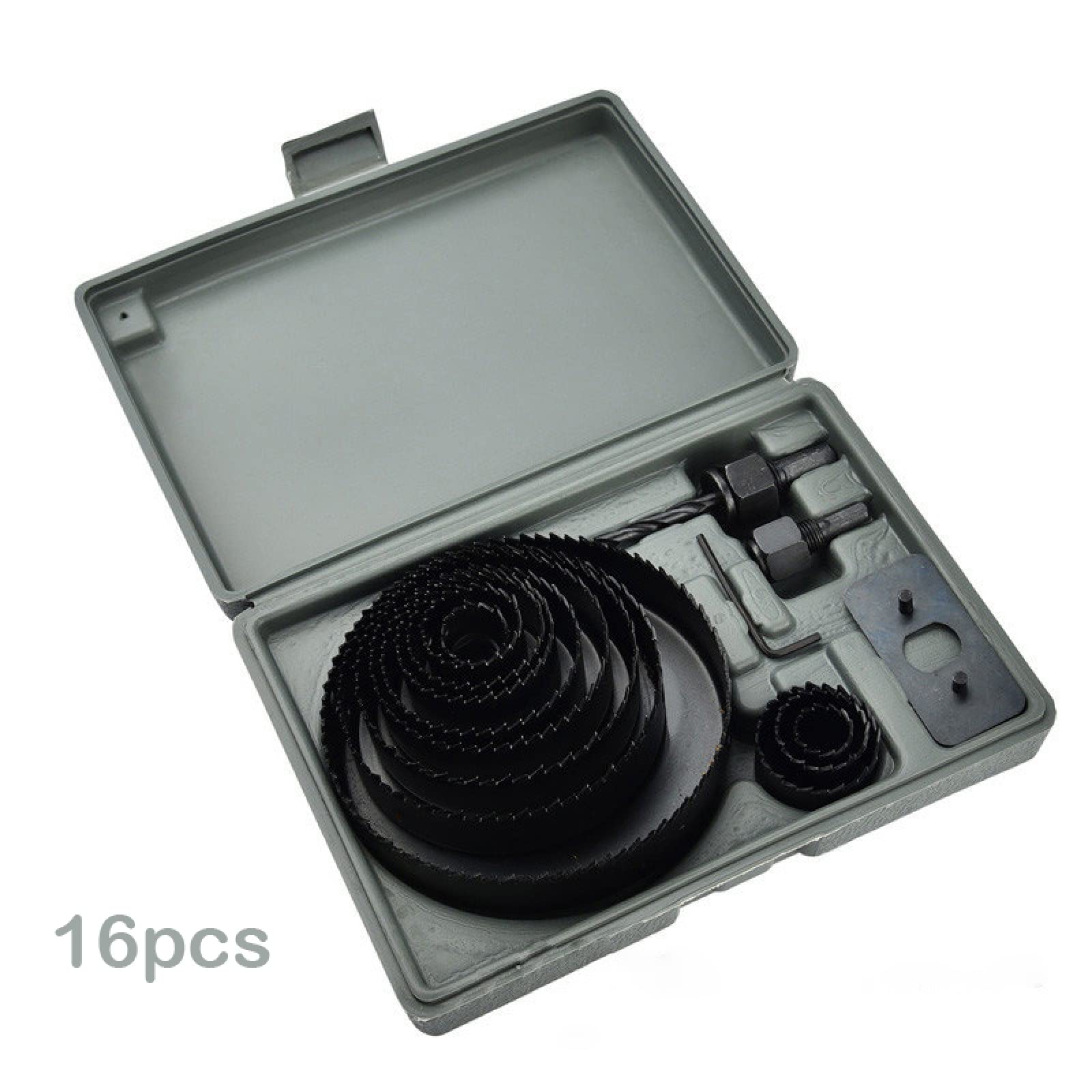 16 Pz 19-127mm Lavorazione Del Legno Sega A Tazza Set Punta Da Trapano In Acciaio Al Carbonio Foro Cutter Set Per Cartongesso Soffitto Legno Sega A Tazza Kit