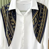 Vista 211 de FONYVE - Pañuelo de satén sedoso de tamaño mediano para mujer, cuadrado, 27.5 x 27.5 pulgadas