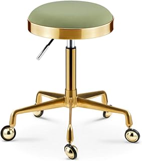 Swivel Rolling Stool Bath Stool, Saddle Stool Massage Chair Adjustable Bar Stool Swivel Hydraulic Gas Lift Tattoo Facial Massage Manicure Beauty Salon(Green)