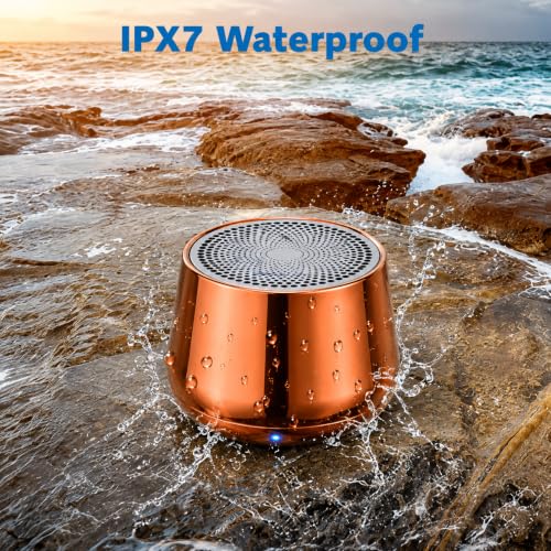 Image of PEFUPEW Portable Mini Bluetooth Speaker, Small Wireless Speaker Bluetooth 5.3 with Stereo Sound, Deep Bass, TWS Pairing, IP7 Waterproof, 8 Hours of Playtime, for Home /Outdoor /Party /Travel /Gift Ideas