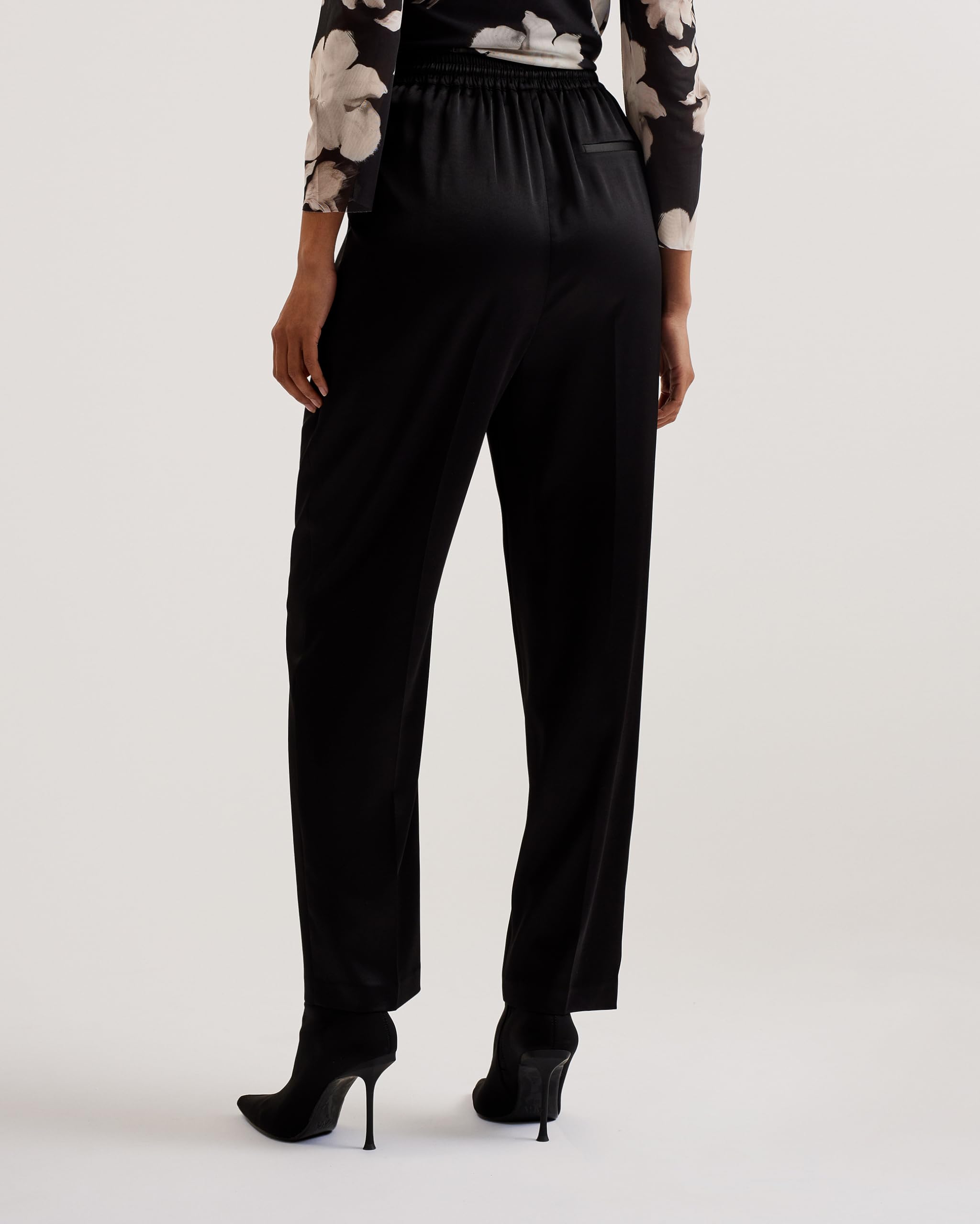 Ted Baker Wmt-Natori-Satin Slim Taper Jogger - Pantalones de Vestir Mujer