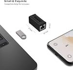 Coupleur RJ45 en ligne, BENFEI 5 paquets Cat7 Cat6 Cat5e Extenseur Ethernet 10Gbps Coupleur femelle à femelle