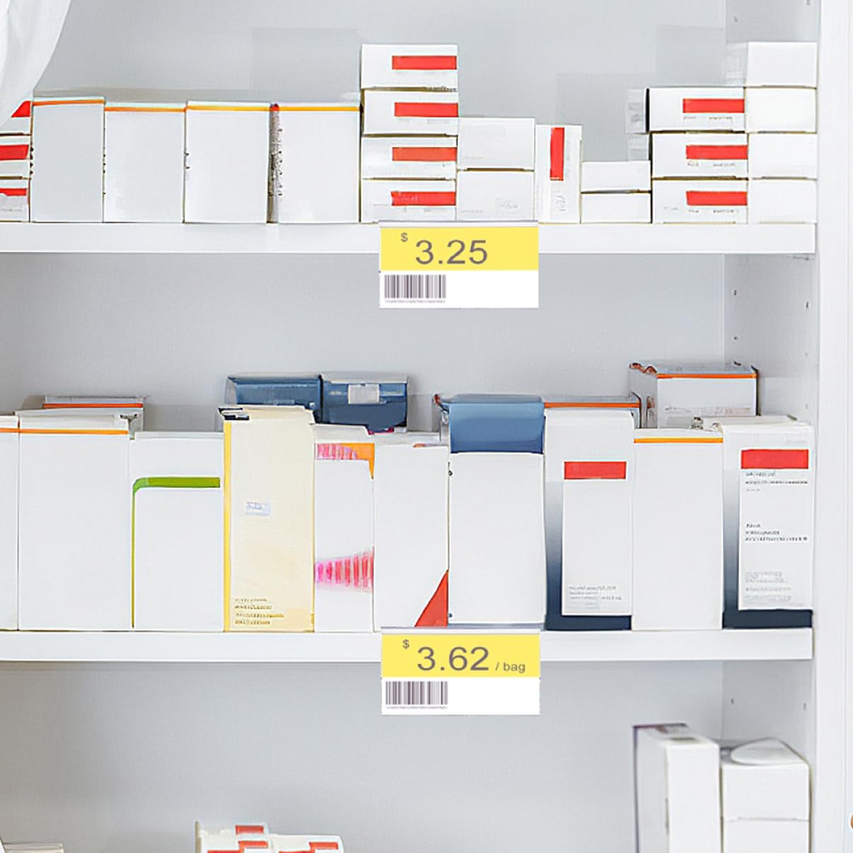 100pezzi Porta Etichette in Pvc Clip Per Scaffali Di Supermercati Gestione Tariffe Per Negozi Al Dettaglio