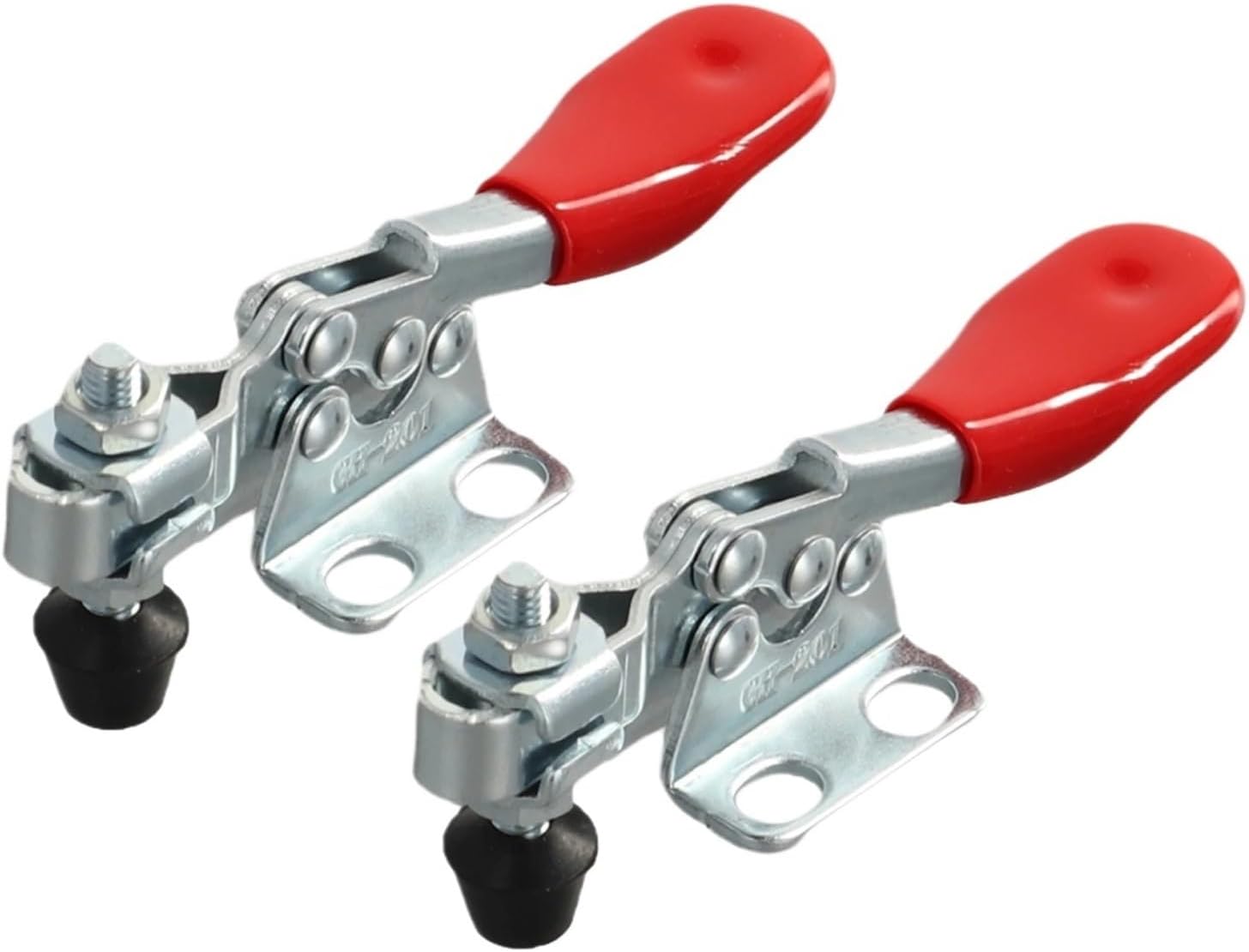 Toggle Clamps 2pcs GH-201 Lever Clamp Horizontal Toggle Quick-Release Workbench Clamping 27KG Clamps