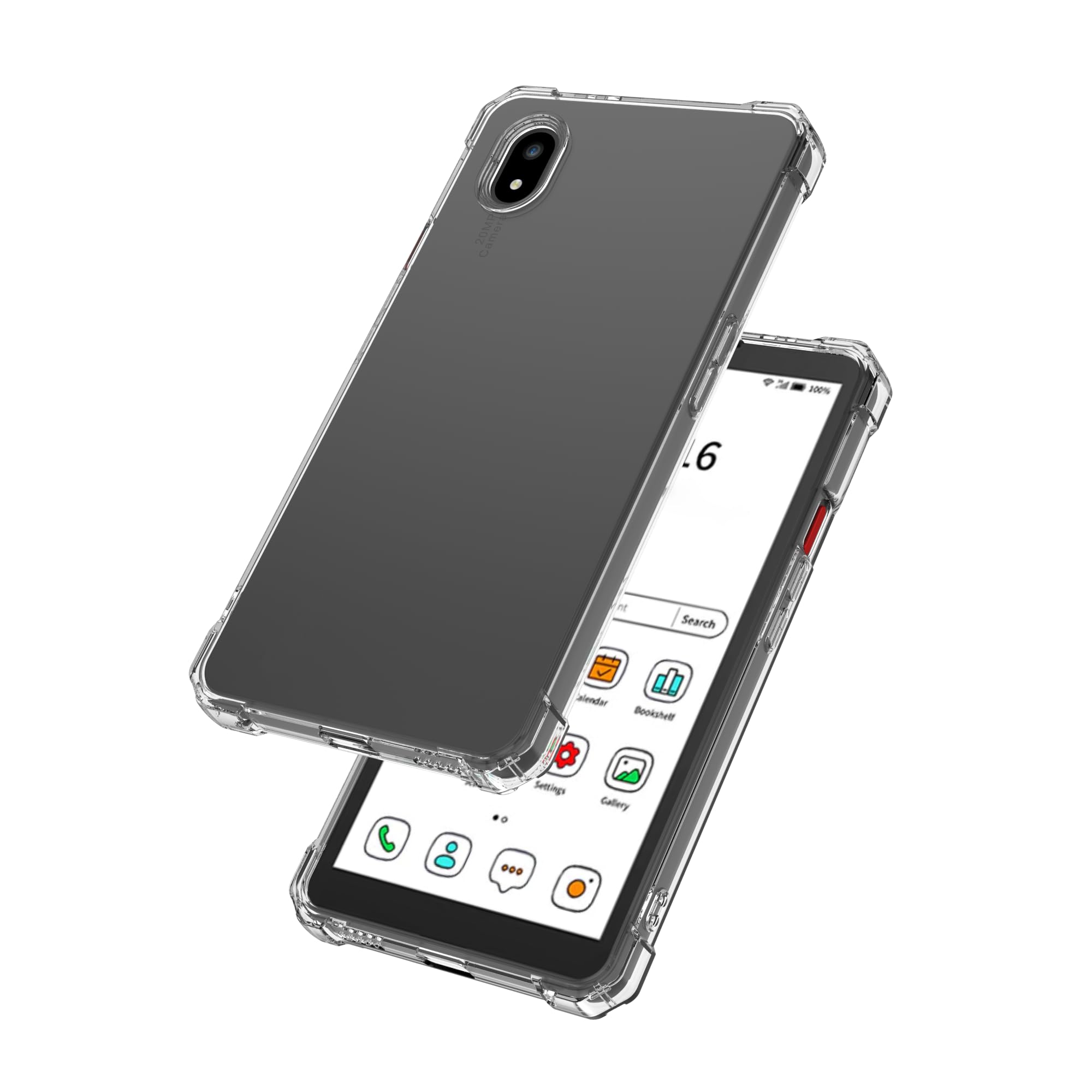 Aircawin Case for 6.13" Bigme HiBreak Pro E-Reader Case Clear | Slim Clear Cover for Bigme HiBreak Pro E-ink E-book,Shockproof Anti-Yellowing Anti-Scratch Lightwheight Soft TPU Back Shell