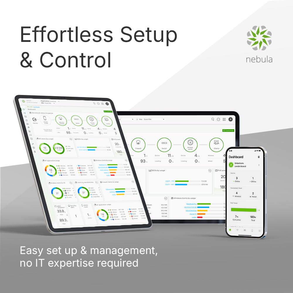 Zyxel Router 5G Esterno Protezione IP55 | Alta Velocità 7 Gbps | LAN PoE 2,5 GbE | Gestione Cloud Nebula | Montaggio su Scrivania, Parete, Finestra o Palo | Resistente alle Intemperie [FWA70]
