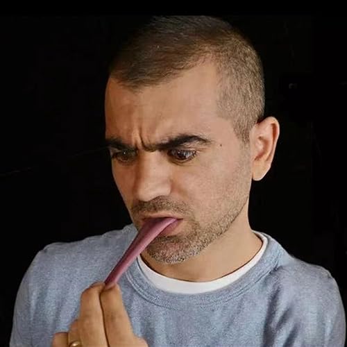 Miniatura 3 de BinaryABC Lengua falsa de Halloween, lengua de broma de bromas realistas, accesorio de lengua horrible de Halloween, 5 unidades