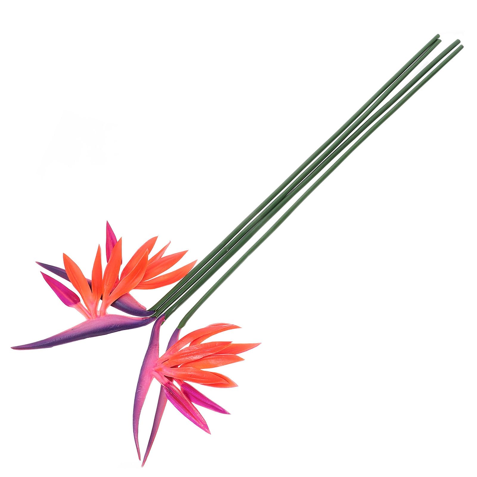 Flores exóticas artificiales para decorar un salón con estilo hawai