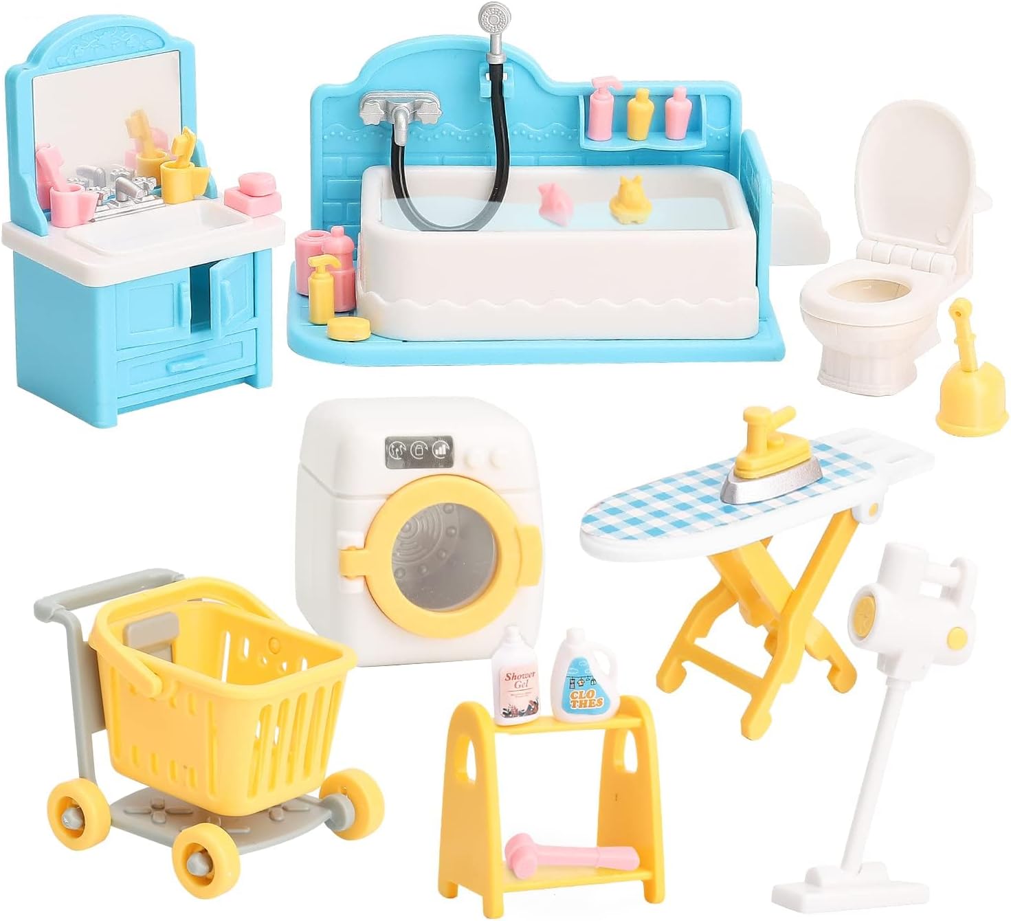 TERRIFI Doll House Furniture Accessories for Kids, House Big Dreams for Baby Toys, Gift for Kids Toddlers Age 3+