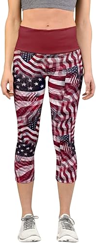 Miniatura 2 de for Yoga Pilates Print Pants Green Womens Good Running Pants Luck Paddystripes Leggings Running Pants Women