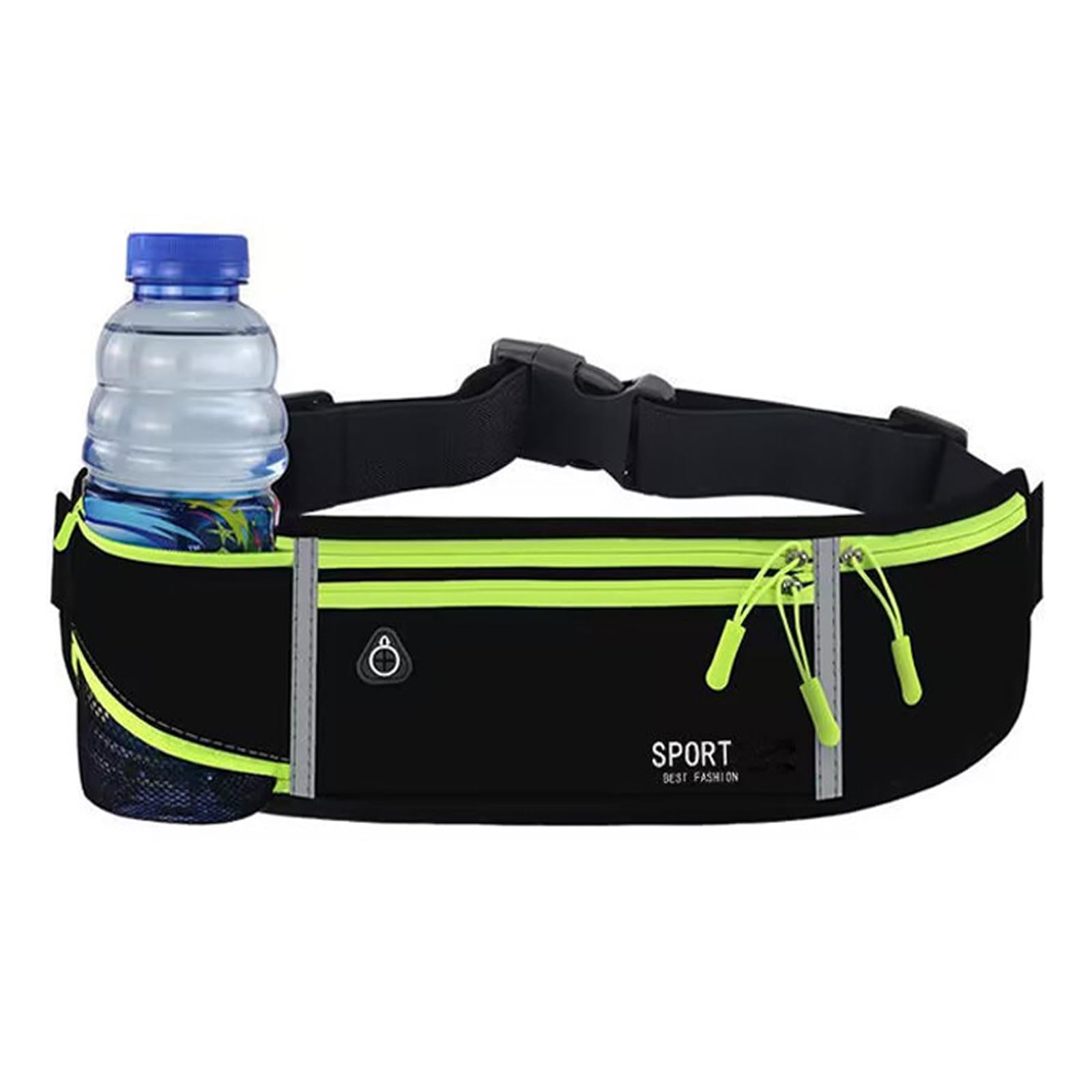 TENGWA Running Belt Unisex Running Phone Holder Waterproof and Lightweight Bumbag with Cup Holder Suitable for Phones Under 7 inches Suitable for Fitness Cycling Training and Jogging
