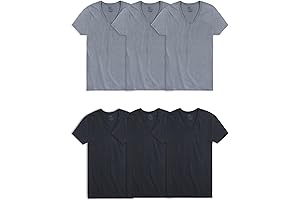 Men's Gray Undershirts - Premium Soft and Breathable V-Neck T-Shirts for Men