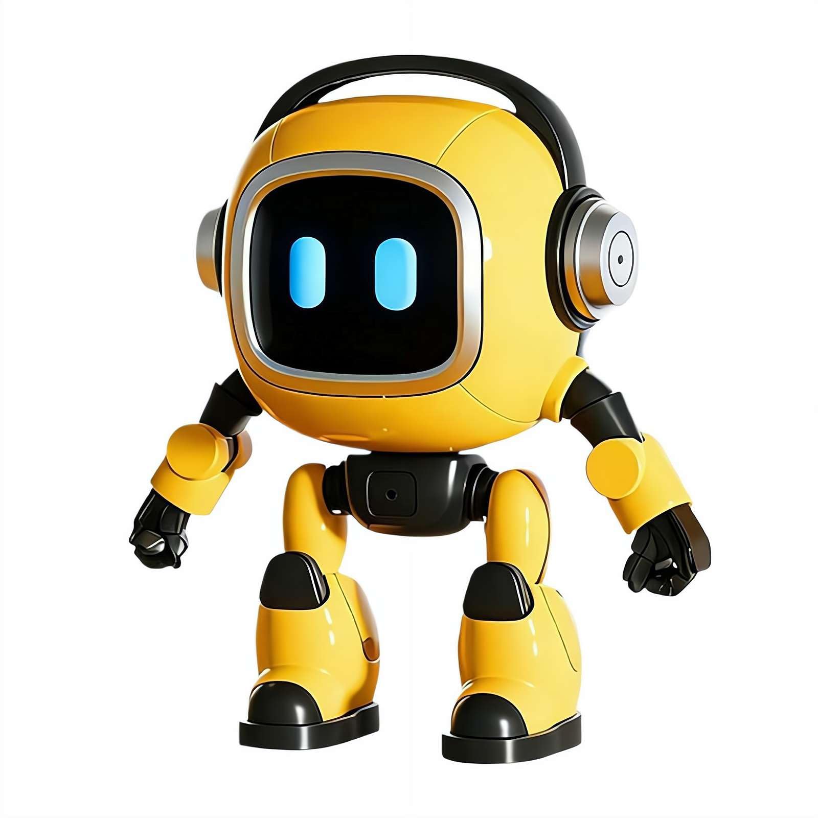 AI Desk Robot - Interactive Voice Control Robot with LED Eyes, Intelligent Smart Talking Companion Toy for Boys Girls Adults Birthday Parties Family