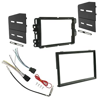 Complete Stereo Installation Dash KIT+Wire Harness+Antenna Adapter Plastic 95-3305 70-2104 GM1598AB GWH-406 -K318 GM2500 GNT-035 FCGCSIDKHA