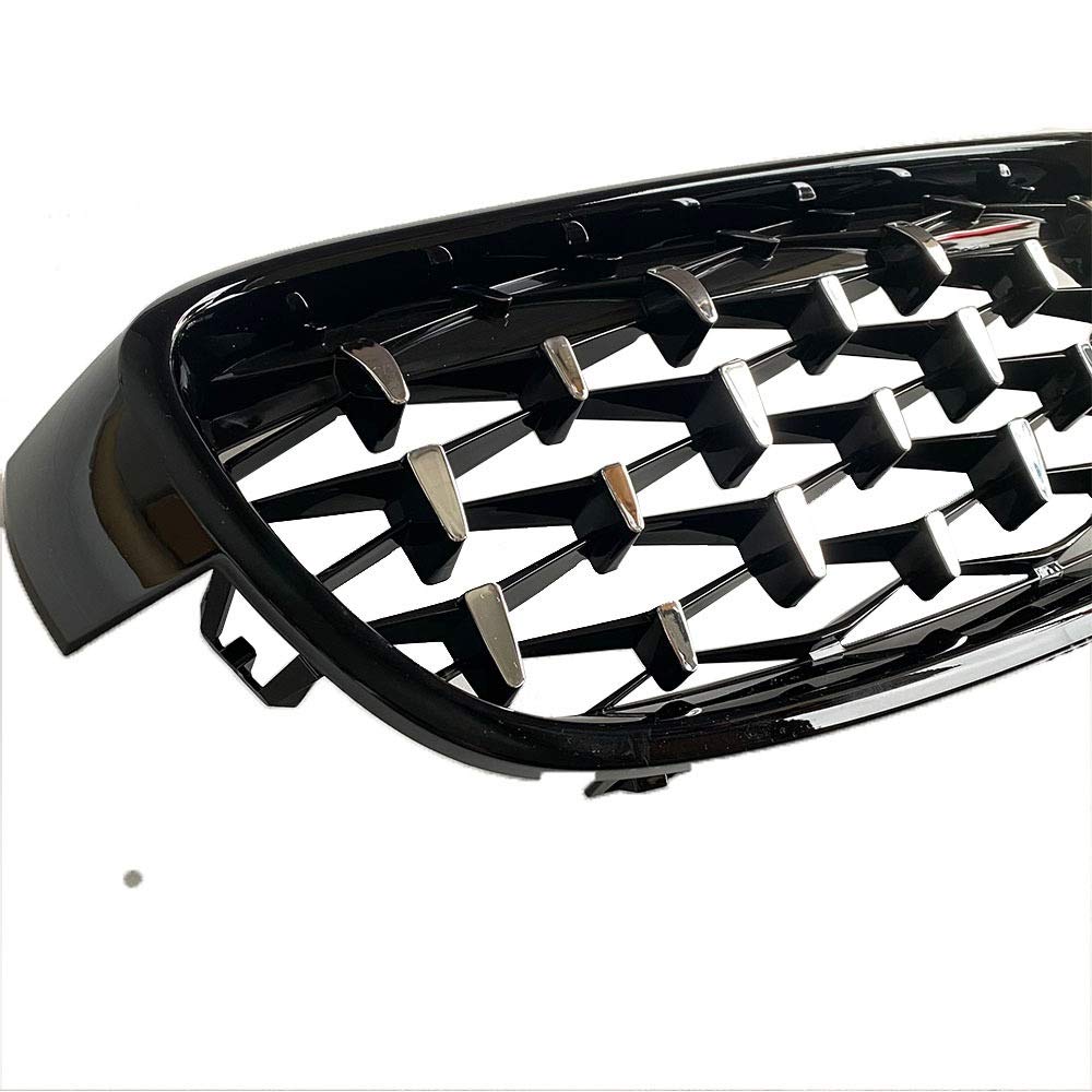 Geetha przedni grill zderzaka samochodowego kratki wyścigowe, dla BMW, serii 3 F30 F31 320i 325i 328i 330i 335i 2012-2018 diamentowa kratka