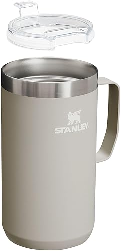 Miniatura 2 de Stanley Taza Stay Hot Camp - Taza aislada de acero inoxidable 188 duradera - Tapa Tritan sin salpicaduras - 24 onzas - Ceniza 2.0