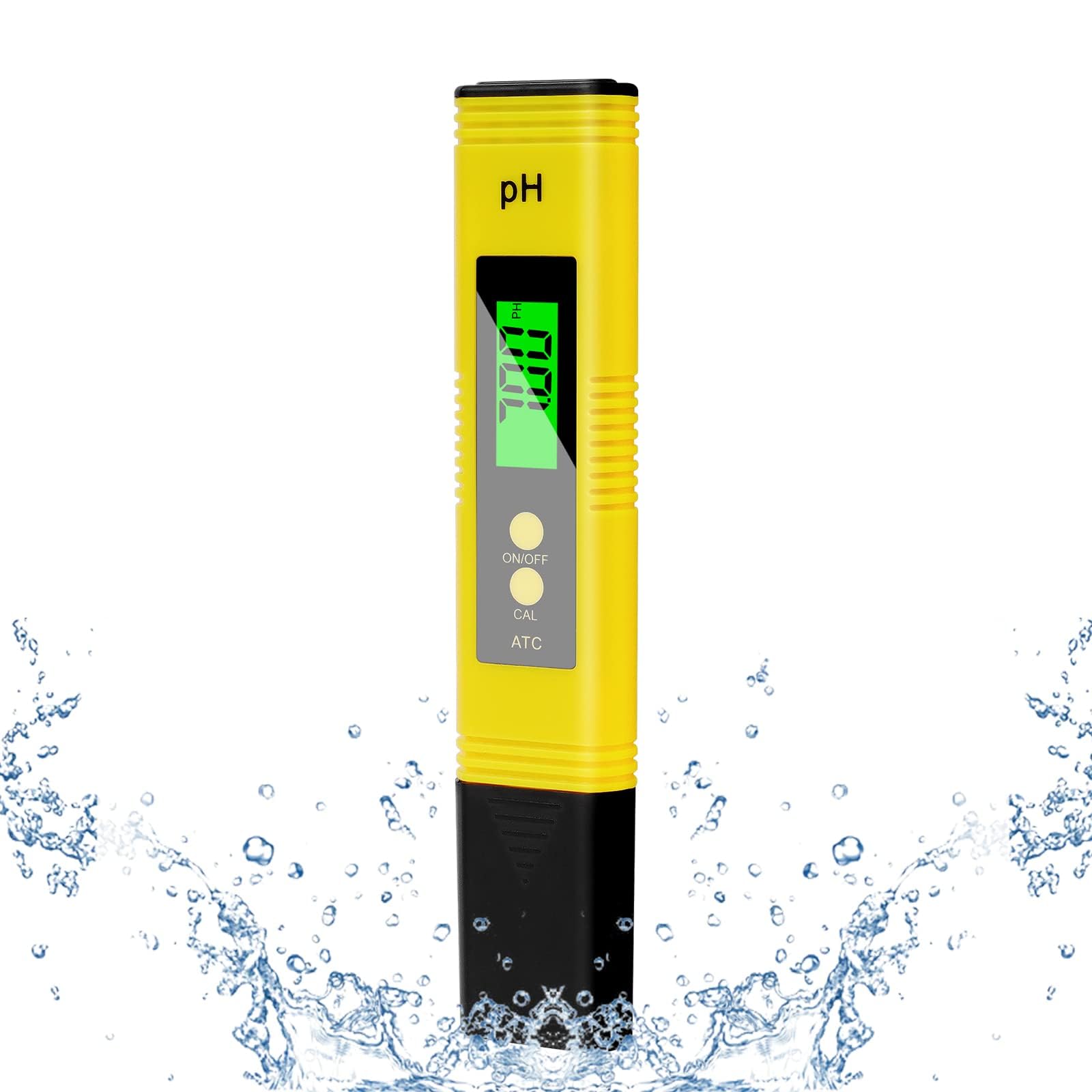 Flintronic Digital PH Meter, 0.01pH High Accuracy pH Tester, 2% Reading Accuracy PH Temp Water Testers, pH Meters for Household Drinking Water, Pool, Hydroponics, Aquarium