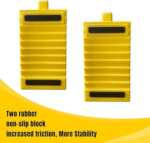 Miniatura 27 de Paquete de 4 calzones de goma sólidos y resistentes, topes de rueda de alta calidad para automóvil, remolques de viaje, RV, camión y ATV