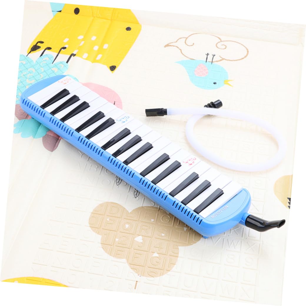POPETPOP Piano Electrónico de Teclas Color Azul y Melódica para Principiantes Instrumento Musical