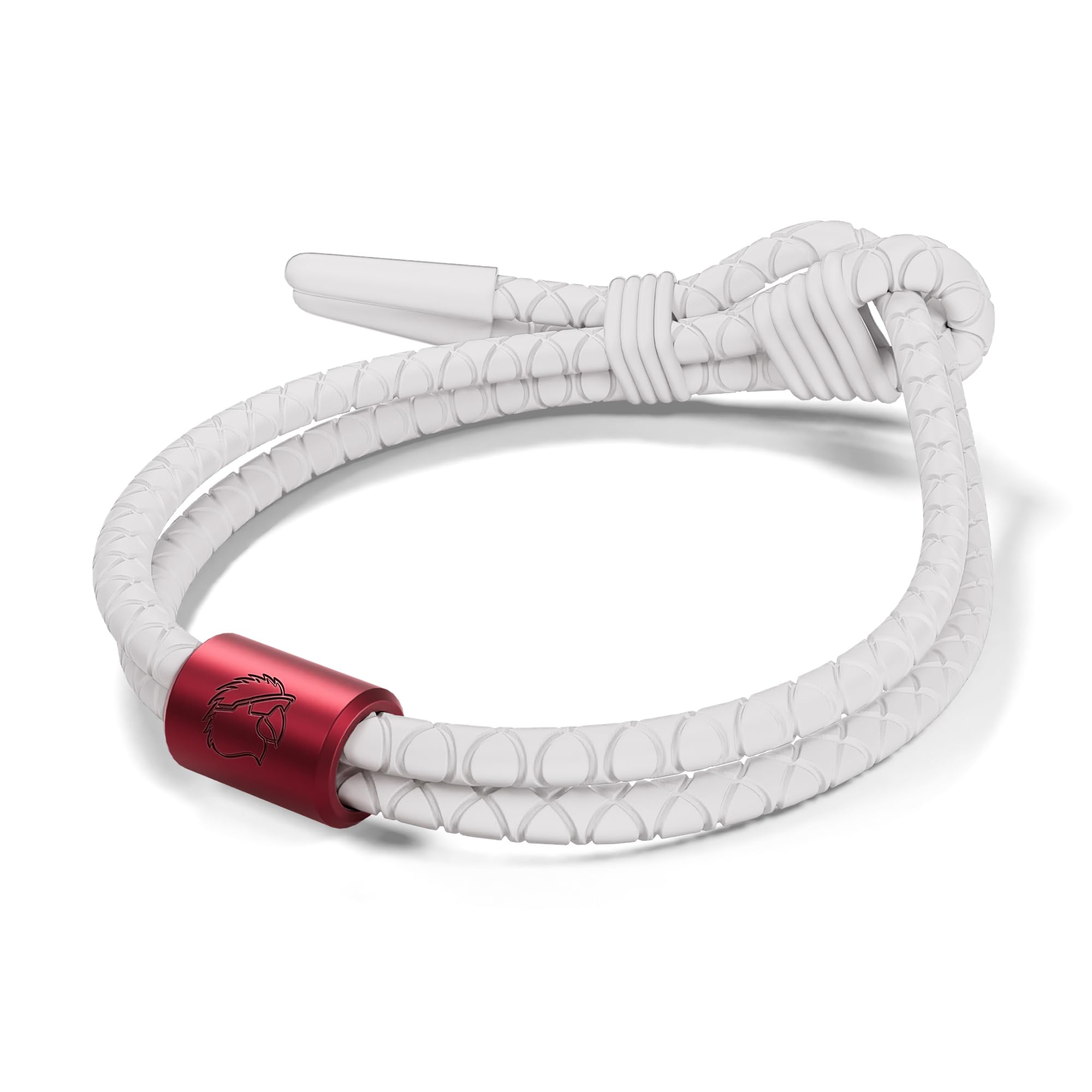 Rowdy ParrotFlexTech™ Adjustable Silicone Rope Bracelet For Men - Waterproof Sweatproof Sunproof Modern Minimalist - One Size Fits All