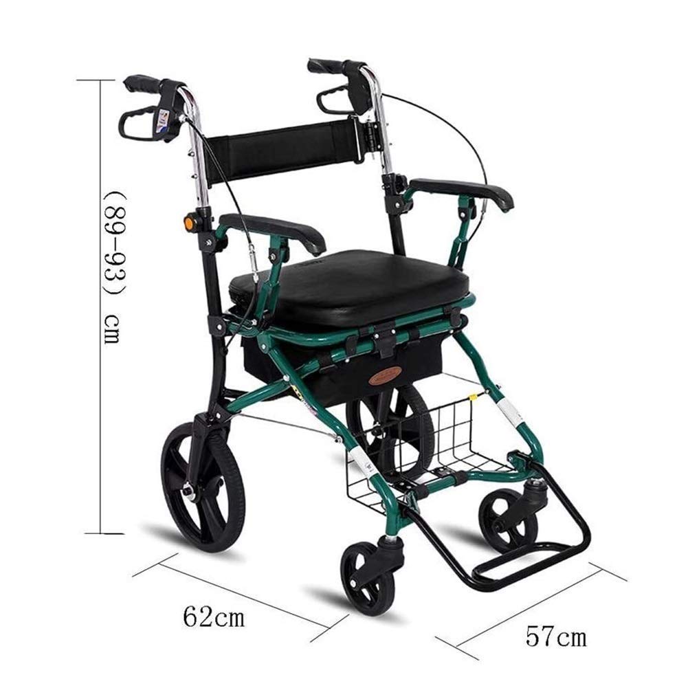 Chodzik Standardowy chodzik Rollator Składany chodzik Chodzik na kółkach z siedziskiem i torbą -Pomoc ułatwiająca poruszanie się dla dorosłych osób starszych i niepełnosprawnych -Transport aluminiowy