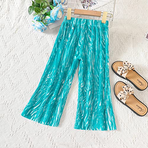Toddler Girls Flowy Wide Leg Pants High Waist Palazzo Pants Loose Trousers Casual Baby Pants Girls Sweatpants2