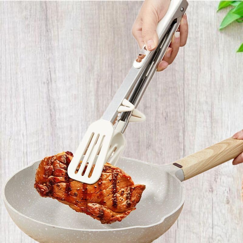 304不锈钢夹煎专用夹硅胶夹子耐高温烧烤 Grill Accessories,Accessories Grilling 夹面包夹夹 Household Cleaning，Kitchen Storage Essentials image 3