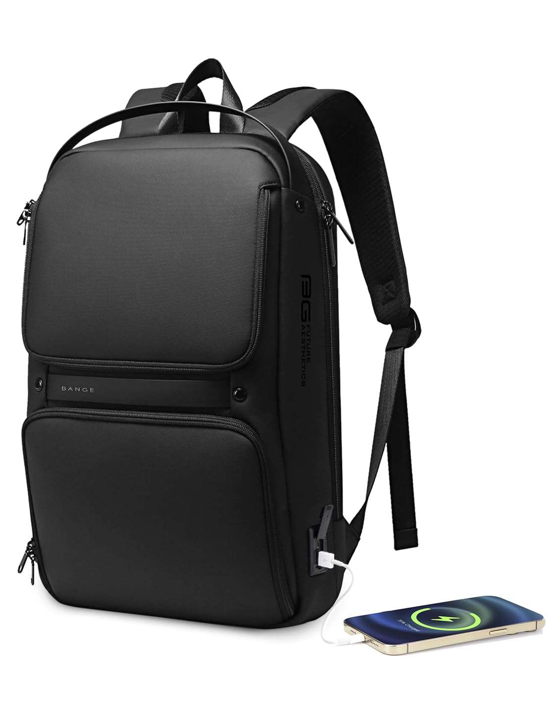 BANGElaptop backpack Smart backpack Can Hold 15.6 Inch Laptop Commute Backpack Carry on bag for men and women (Black)