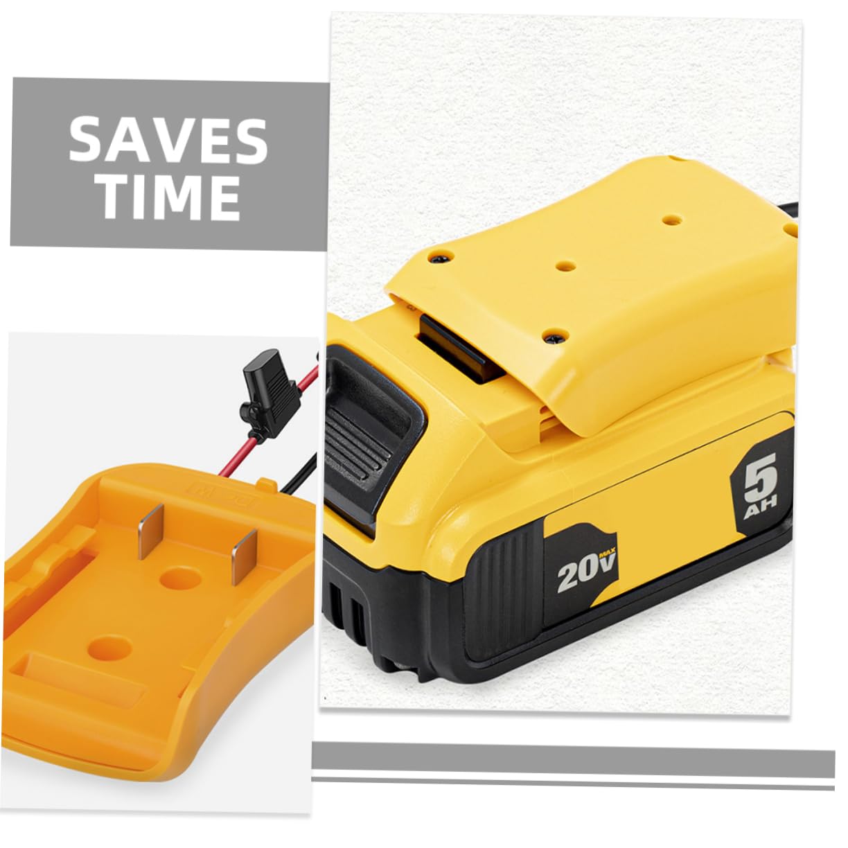 POPETPOP Adattatore Per Batteria Da 3 Pezzi Adattatore Di Alimentazione Convertitore Connettore Per Caricabatterie Convertitore Di Alimentazione Per Adattatore Multifunzionale Fai Da