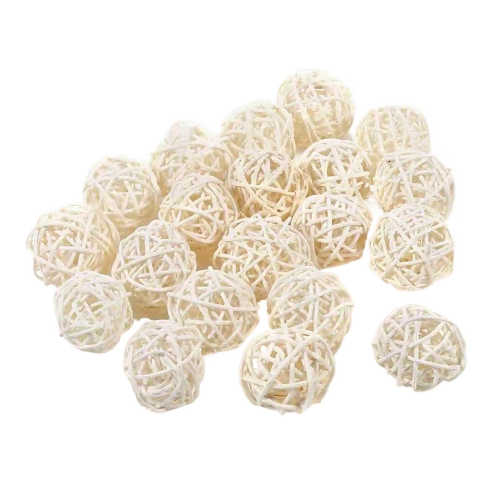 ZUXWUX 20Pcs 5-Color Rattan Balls Decor For Wedding Christmas Birthday