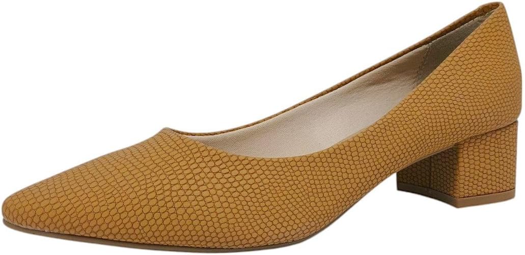 Sapato Feminino Escamado Salto Bloco Baixo Social Beira Rio