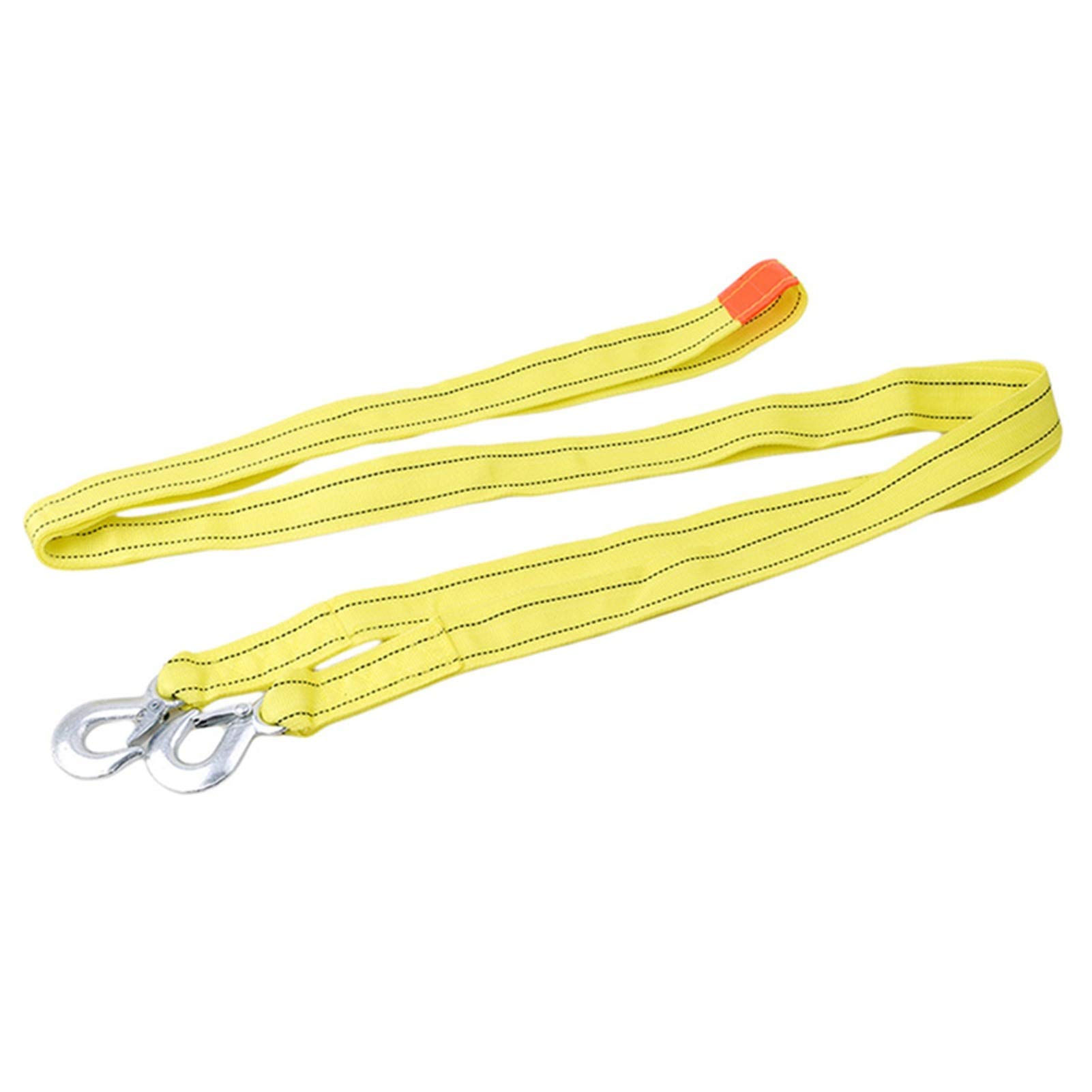 Wytrzymała lina holownicza 3 tony – kabel holowniczy z paskiem do ciągnięcia i haczykami do odzyskiwania dróg, hak orła/linki holownicze z hakiem w kształcie litery U