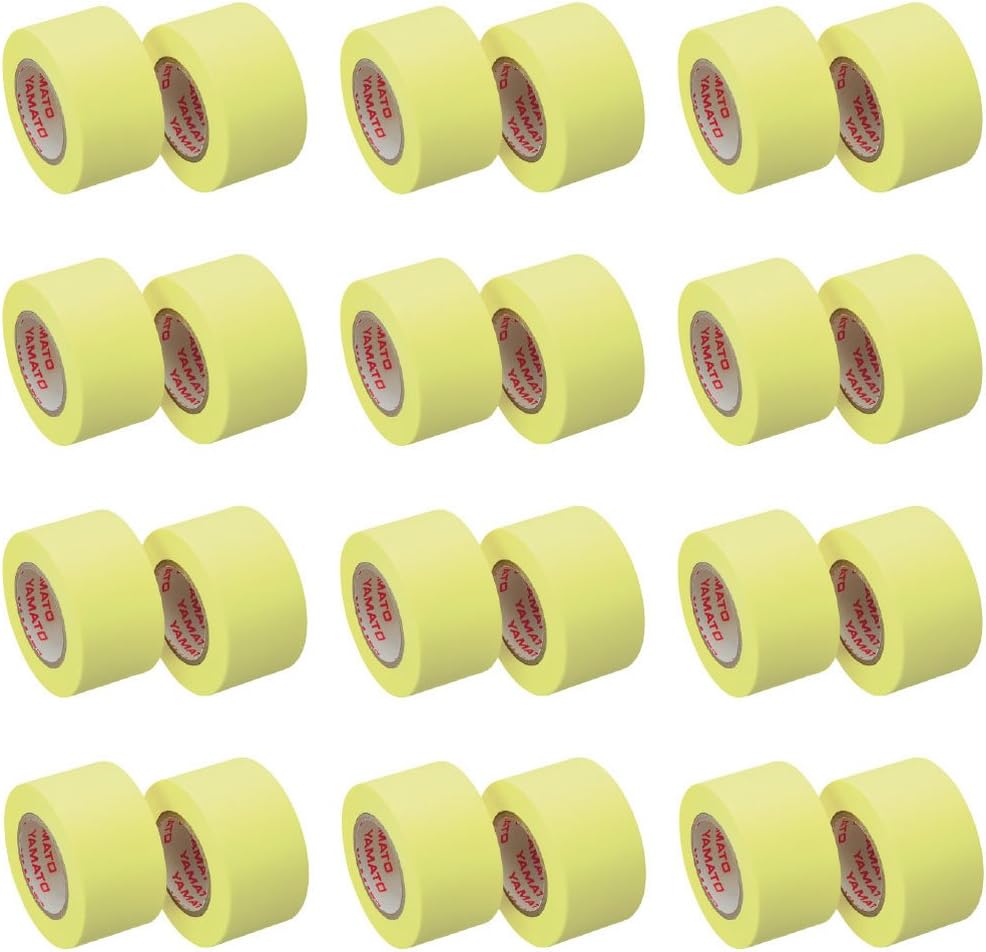 Yamato WR-25H-LE-12PR Sticky Notes, Roll Tape, Refill, 2 Rolls, Set of 12, Lemon