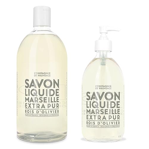 Miniatura 59 de Compagnie de Provence Savon de Marseille - Jabón líquido nutritivo, Karité (manteca de karité), recarga de 16.7 onzas líquidas