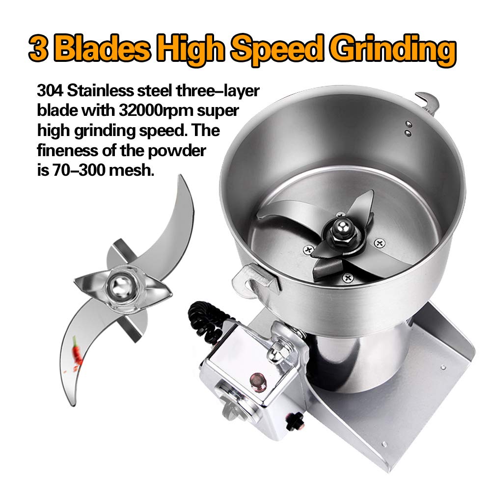 グラインダー 700g capacity Amazon.com: ZXMOTO 700g Electric Grain Mill Grinder 110V 2500W