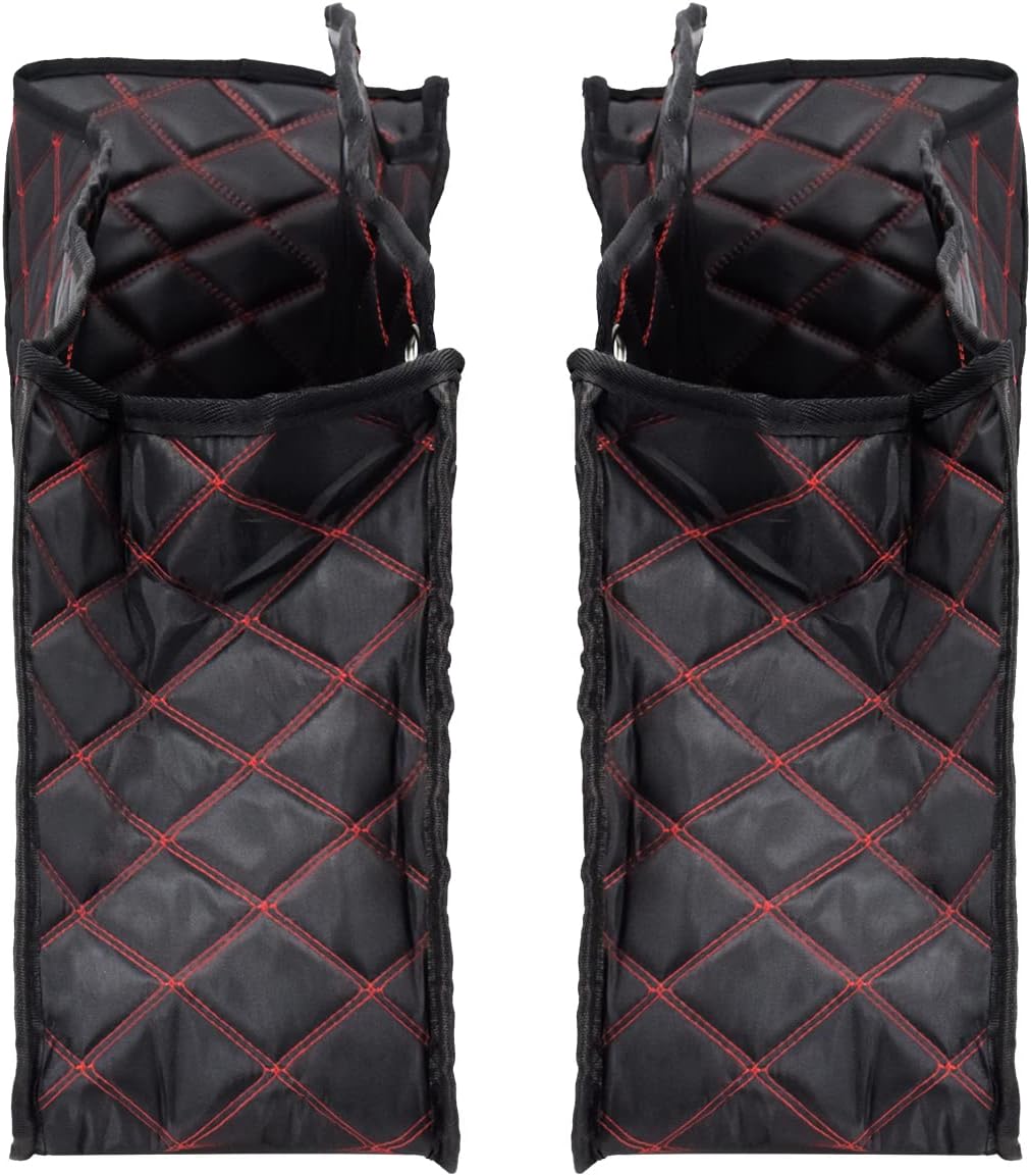 HDBUBALUS Non-Stretched Saddlebag Liners Inserts Red Thread Compatible with Harley Touring Electra Street Glide Road King 2014-2023 1 Pair