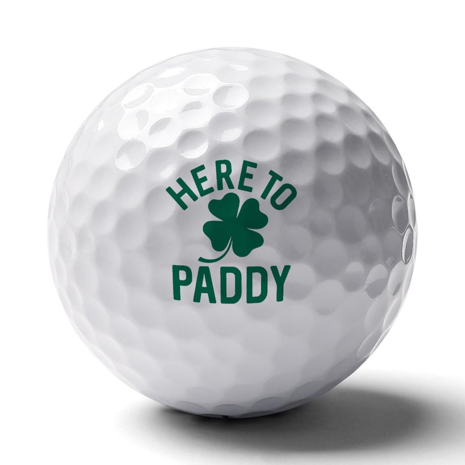 Here to Paddy Shamrock Logo Golf Balls Personalized Ball Custom for Men Women Boyfriend Husband
