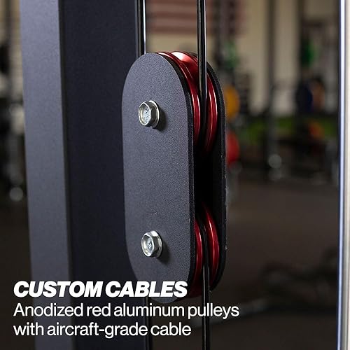 Miniatura 6 de Titan Fitness - Máquina de torre LAT selectorizada, máquina de gimnasio LAT y fila baja, pila de peso de 300 libras con pasadores, almohadilla y